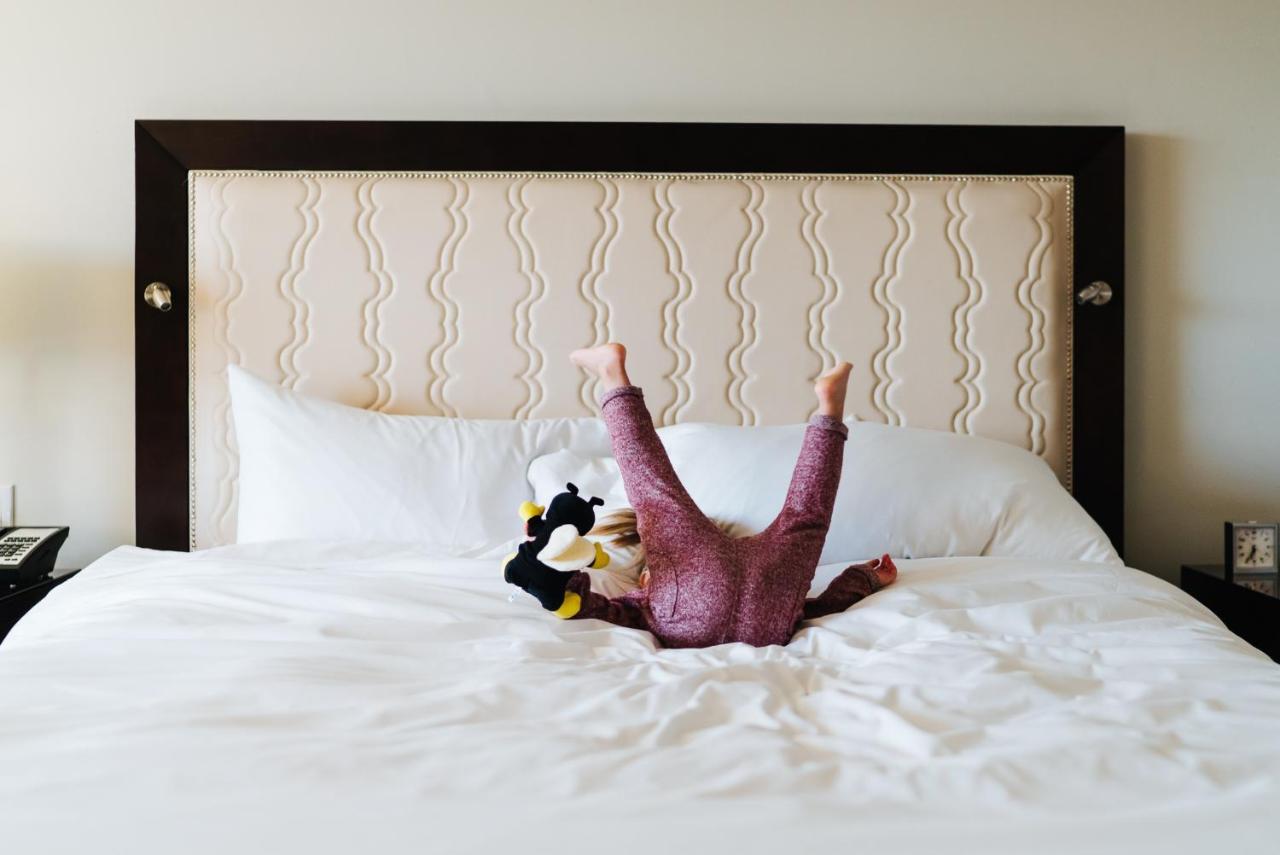 Fairmont Waterfront Hotel Vancouver Exterior foto A child playing with a plush toy